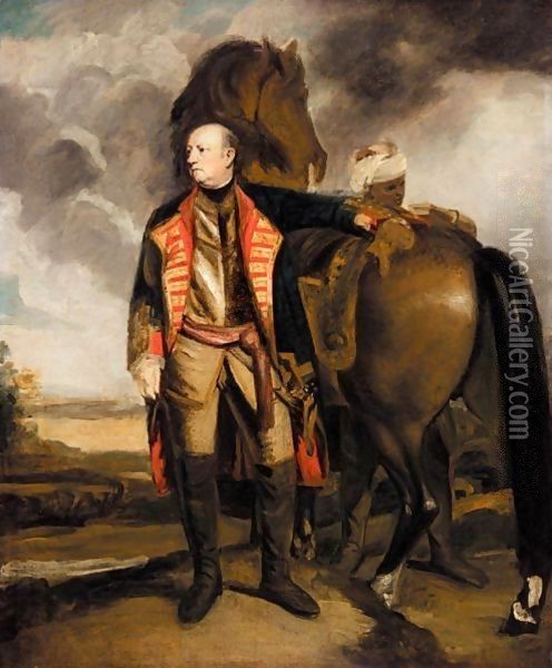 Portrait Of John Manners, Marquess Of Granby (1721-1770) Oil Painting - Sir Joshua Reynolds
