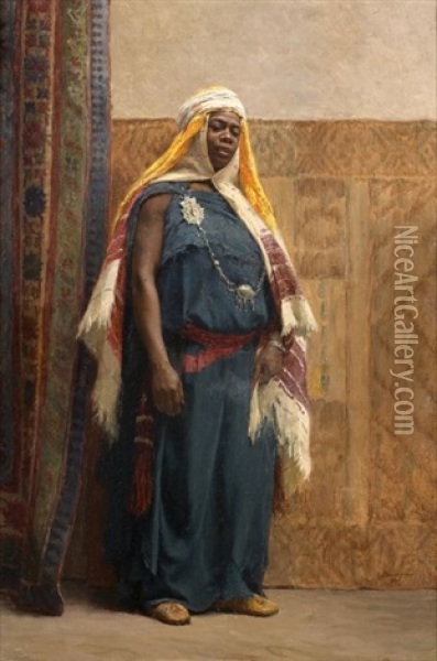 Marocaine Oil Painting - Georges Bretegnier