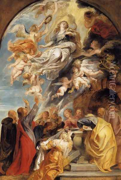 The Assumption of Mary 1620-22 Oil Painting - Peter Paul Rubens