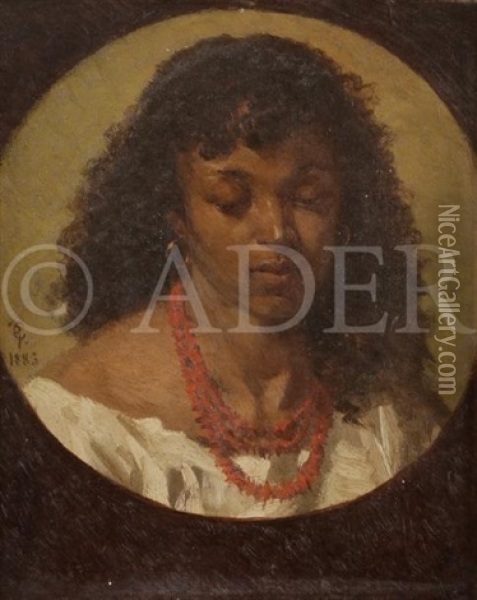 Egyptienne 1885 Oil Painting - Claude-Charles Rudhardt