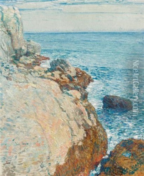 The East Headland, Appledore - Isles Of Shoals Oil Painting - Childe Hassam