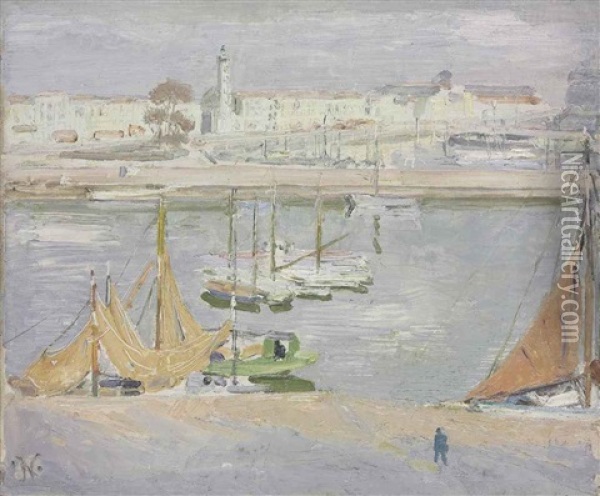 The Harbour, La Rochelle Oil Painting - William Nicholson