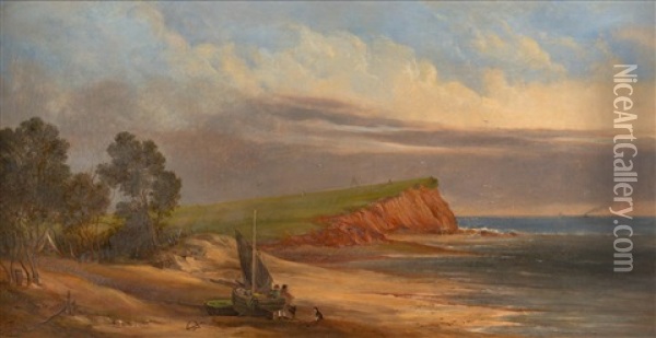 Red Bluff, Elwood Oil Painting - Thomas Clark