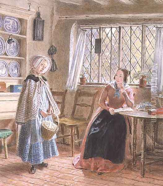 Hearing Lessons Oil Painting - William Henry Hunt
