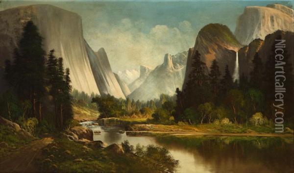 Yosemite Valley Oil Painting - John Joseph Englehardt