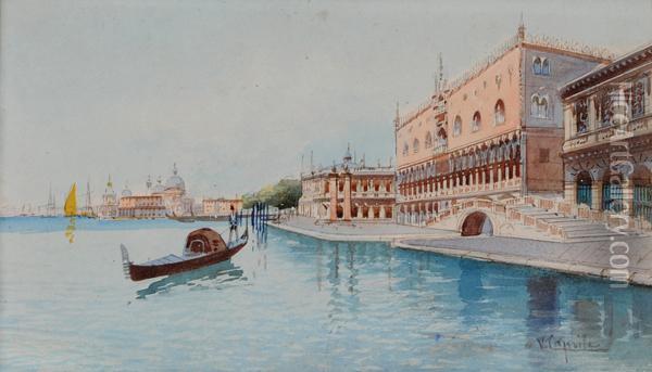 Scorcio Di Venezia Oil Painting - Vincenzo Caprile