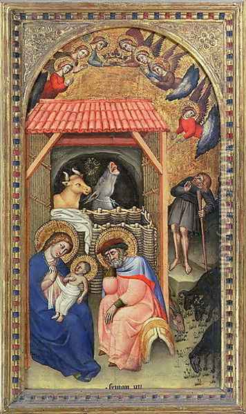 Nativity Oil Painting - Simone dei Crocefissi