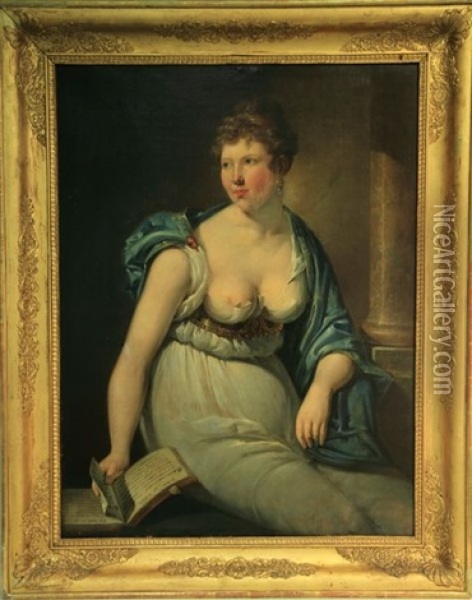 Femme Au Livre Oil Painting - Pieter Fonteyn