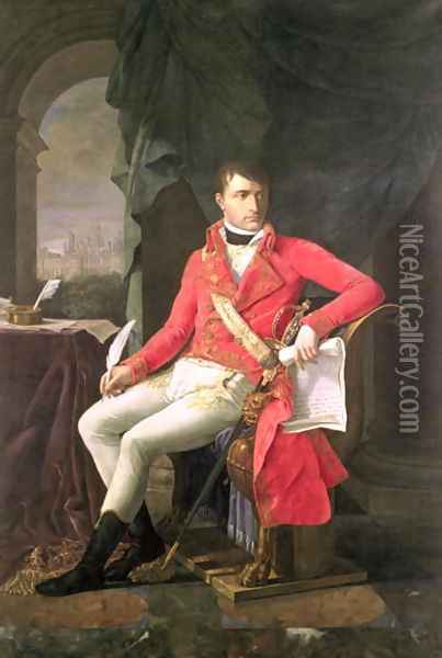 Napoleon 1769-1821 as First Consul Oil Painting - Antoine-Jean Gros