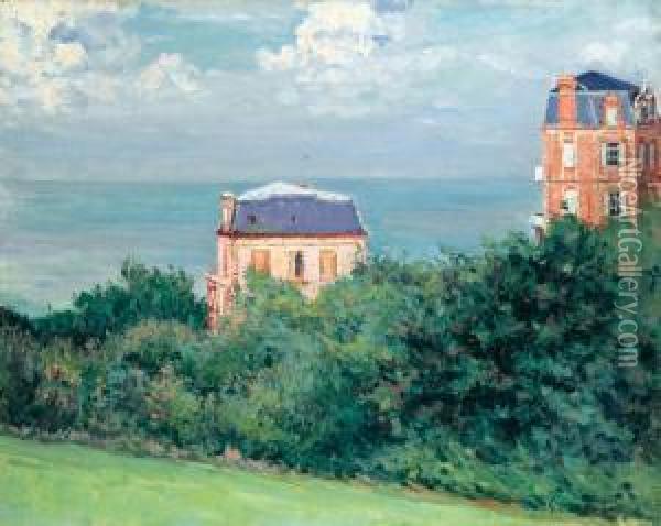 Villas A Villers-sur-mer Oil Painting - Gustave Caillebotte