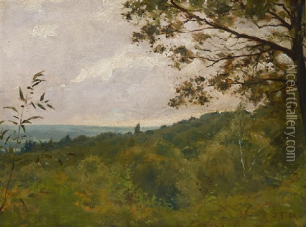 Herbstliches Waldstuck Oil Painting - Otto Froelicher