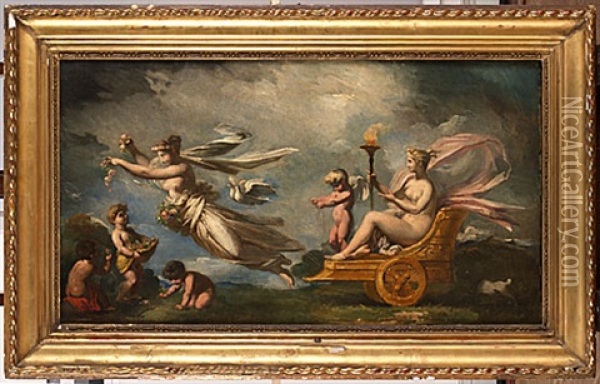 Copy After Venus Triumf Oil Painting - Pierre-Paul Prud'hon
