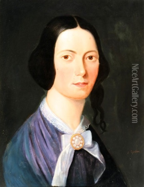 Portrait Of A Woman Oil Painting - John Watson Gordon