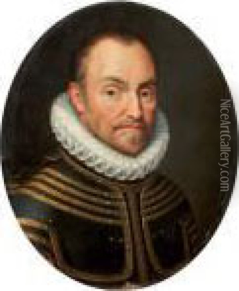 Portrait Of William I Of Orange Oil Painting - Cornelius de Visscher