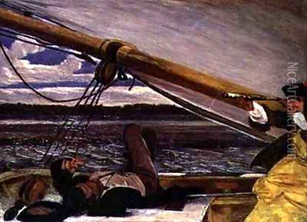 Outward Bound Oil Painting - Augustus Leopold Egg