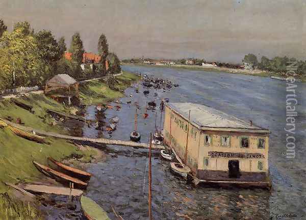 Boathouse In Argenteuil Oil Painting - Gustave Caillebotte