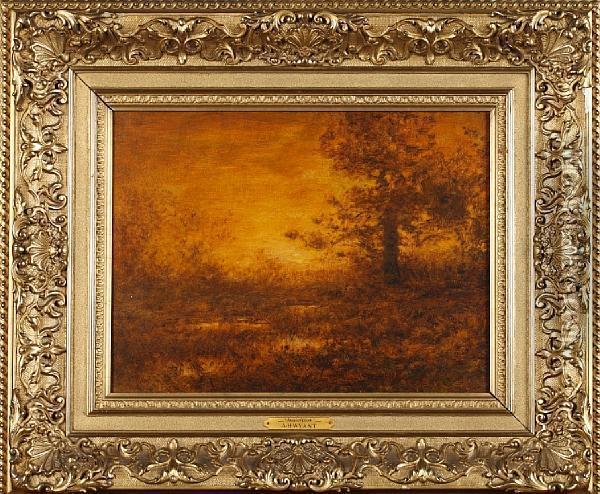 Sunset Glow Oil Painting - Alexander Helwig Wyant
