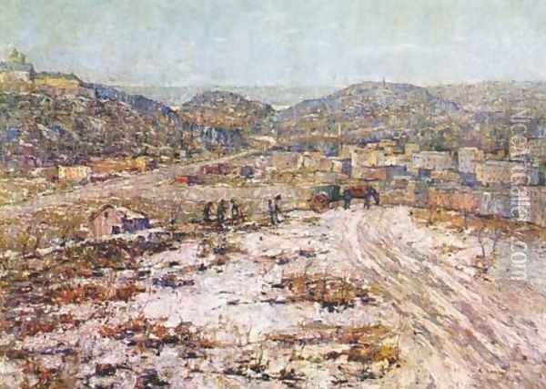 Hills at Inwood Oil Painting - Ernest Lawson