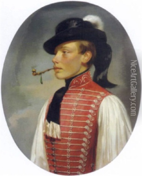Portrait Johann Graf Migazzis Von Wahl Und Sonnenthurn Oil Painting - Edouard Ender