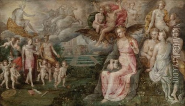 An Allegory Of Fidelity Oil Painting - Crispin Van Den Broeck
