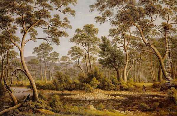 River Nile, Van Diemen's Land, from Mr Glover's Farm Oil Painting - John Glover