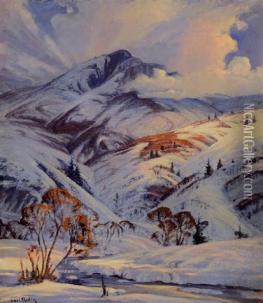 Winter Landscape Oil Painting - Carl Redin