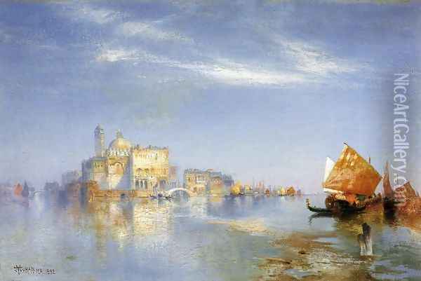 View of Venice II Oil Painting - Thomas Moran