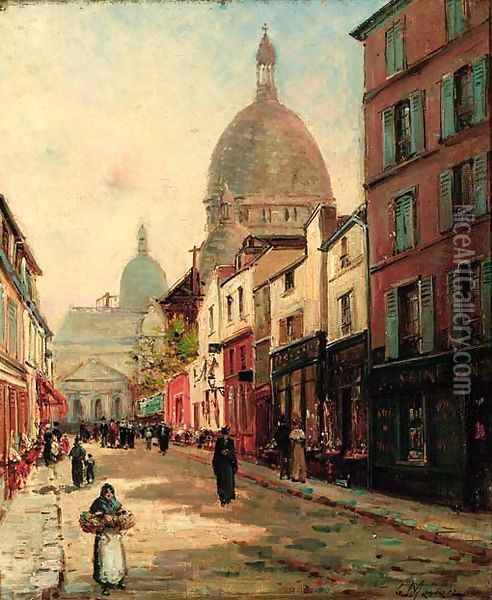 Vue de Montmartre Oil Painting - Gustave Mascart