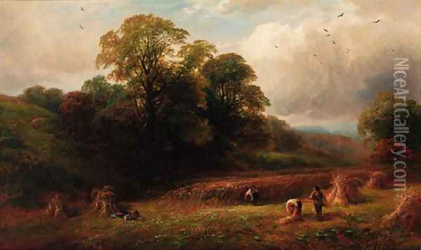 Harvest Oil Painting - George Turner