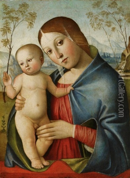 Madonna Mit Kind Oil Painting - Giacomo Francia