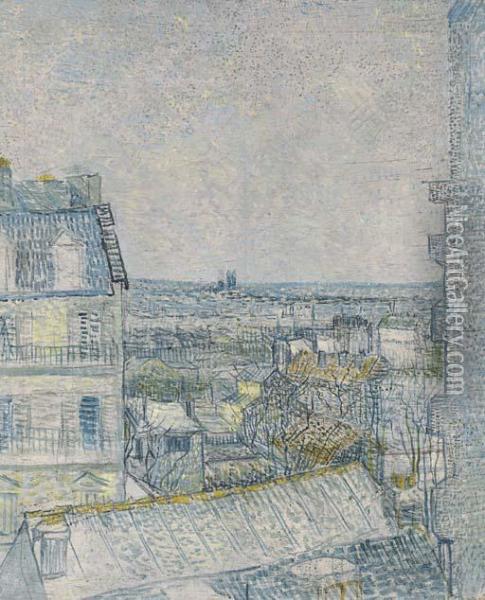 View From Vincent's Window Oil Painting - Vincent Van Gogh
