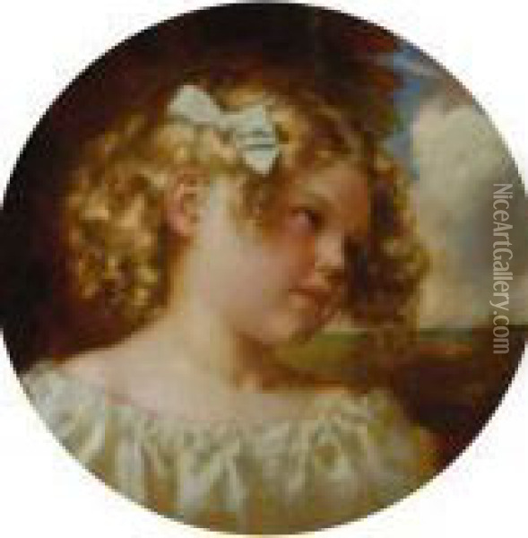 Portrait Of Fallieri Sarra Oil Painting - Theodor Recknagel