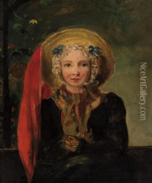 Rosalie Kemble Sully, Daughter Of Thomas Sully Oil Painting - John James Audubon