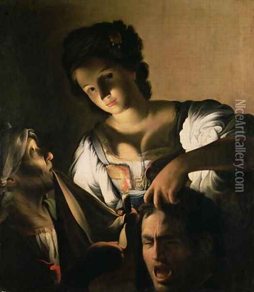 Judith with the head of Holofernes, 1615 Oil Painting - Carlo Saraceni