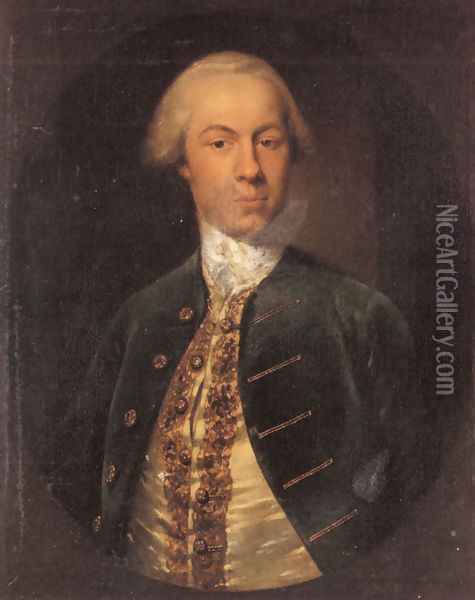Portrait of General Allanby, Govenor of Santa Lucia Oil Painting - Cosmo Alexander