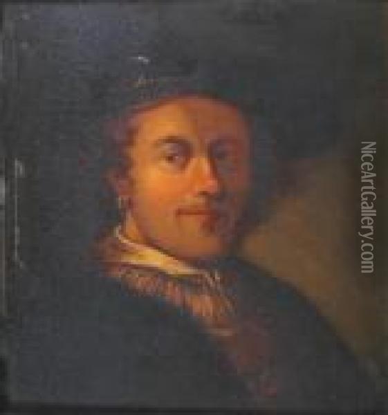 Head & Shoulders Oil Painting - Rembrandt Van Rijn