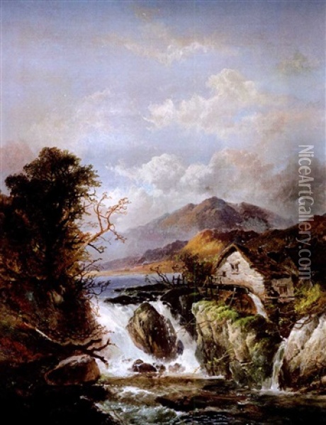 Paisaje De Rio (river Landscape) Oil Painting - Joseph Horlor