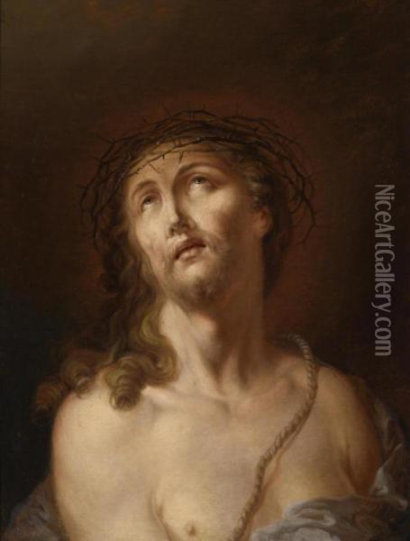 Christ As The Man Of Sorrows Oil Painting - Januarius Zick