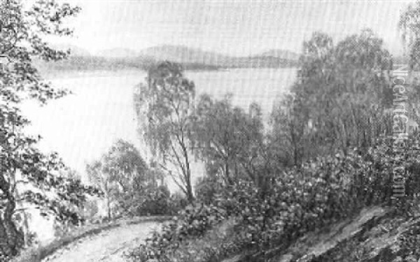 Loch Rannoch Oil Painting - Sigismund Christian Hubert Goetze