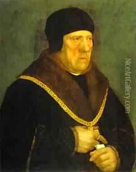 Portrait Of Sir Henry Wyatt Oil Painting - Hans Holbein the Younger