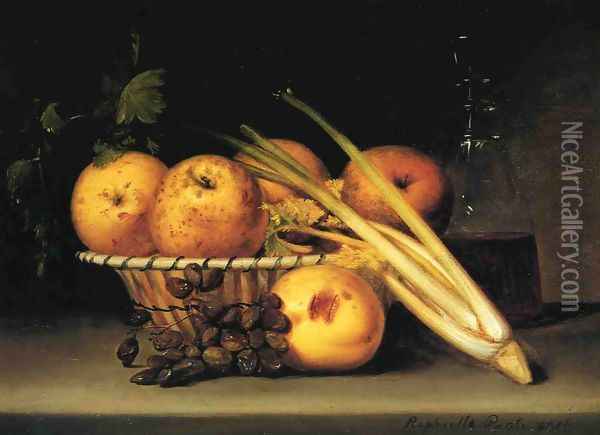 Still Life with Celery and Wind Oil Painting - Raphaelle Peale