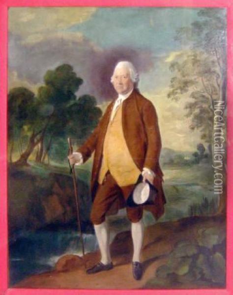 Ra , 'a Portrait Of Sir Benjamin Truman' Oil Painting - Thomas Gainsborough