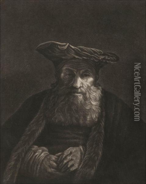 A Portrait Of An Old Man Oil Painting - William, Captain Baillie