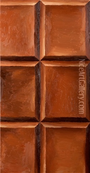 Cropped Chocolate Oil Painting - Viktor Kopp