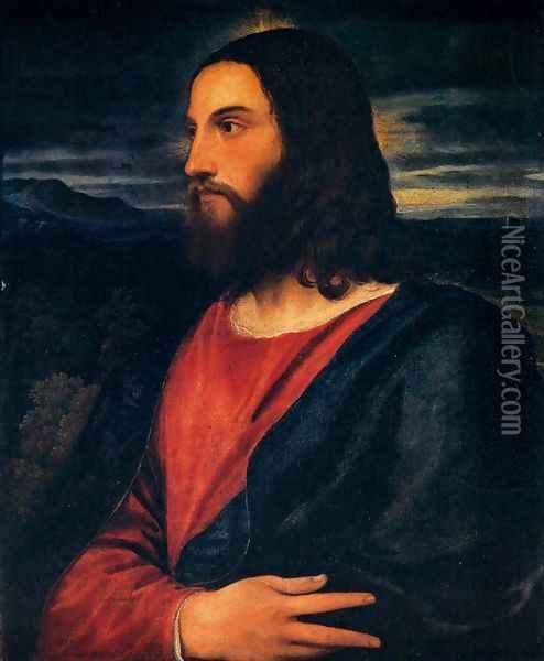 Christ the Redeemer Oil Painting - Tiziano Vecellio (Titian)