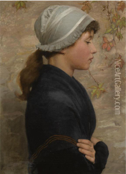 Little Miss Prim Oil Painting - Frederick Brown