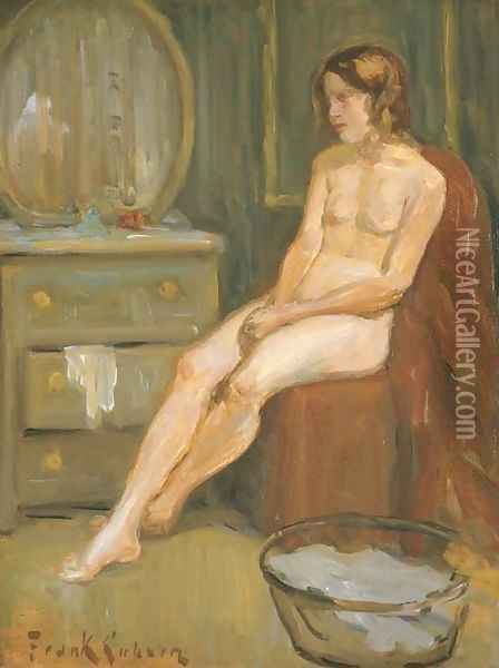 Seated Nude Oil Painting - Frank Coburn