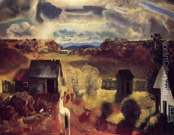 The White Horse Oil Painting - George Wesley Bellows