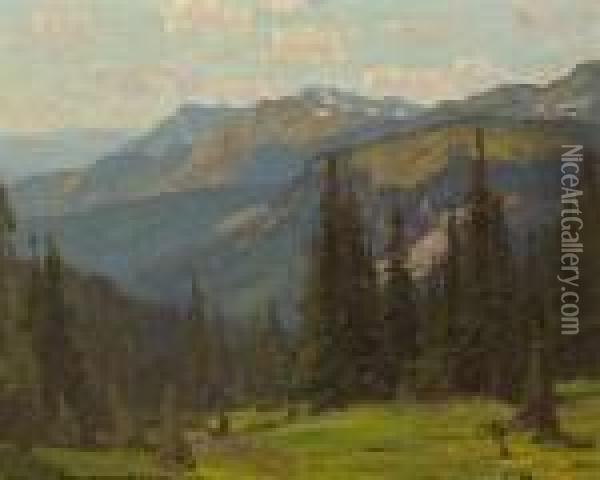 Sierra Landscape Oil Painting - William Wendt