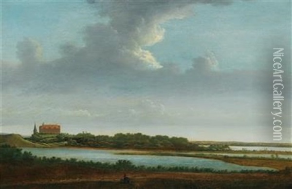 Plon Castle Oil Painting - Pieter Jansz Post